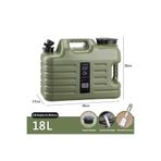 Madfox Galon Air Pe Musluklu Su Bidonu 18 Litre Green