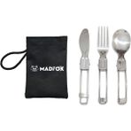 Madfox Heavy Duty 3ın1 Katlanır Çatal Kaşık Bıçak Seti - STD - Metal