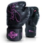MADGON Kadın Boks Eldiveni - İnanılmaz Dayanıklılık için Yüksek Kaliteli Malzeme! Kadınlar için Boks Eldiveni - Dövüş Sanatları, MMA, Sparring ve Kickboks için Mükemmel - İnanılmaz Darbe - Çanta