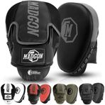 MADGON Optimum darbe emilimi için yüksek kaliteli dolgulu boks pedleri, dövüş sanatları, MMA, kick boks ve boks için uzun ömürlü boks ekipmanları, çantalı yumruk ve tekme eldiveni - 1 çift