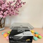 Madlen Crystallin Ayaklı Kare Servis Tabağı 24 cm - 1 Adet