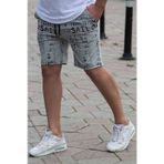 Madmext 2408 Gri Pano Baskılı Erkek Kapri