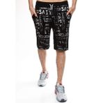 Madmext 2408 Siyah Pano Baskılı Erkek Kapri