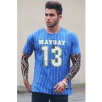 Madmext 3008 Sax Mavi Erkek T-Shirt