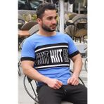 Madmext 3019 Sax Mavi Erkek T-shirt
