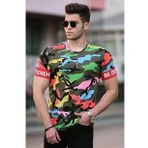 Madmext 4022 Kamuflaj Erkek T-shirt