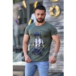 Madmext 4028 Haki Erkek T-shirt