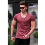 Madmext 4052 Bordo Erkek Tişört