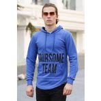 Madmext 4148 Saks Kapşonlu Erkek Sweatshirt