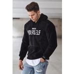 Madmext 4390 Siyah Kapşonlu Erkek Sweatshirt