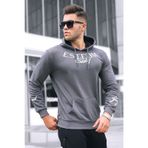 Madmext 4402 Füme Baskılı Kapşonlu Erkek Sweatshirt
