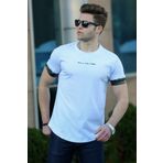 Madmext 4451 Beyaz Erkek T-shirt