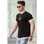 Madmext 4459 Basic Siyah Erkek T-Shirt