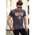 Madmext 4519 Baskılı Antrasit Erkek T-shirt