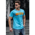 Madmext 4540 Mavi Erkek T-shirt