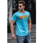 Madmext 4540 Neon Nakış Baskılı Erkek T-shirt
