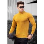 Madmext 4657 Hardal Erkek Kazak