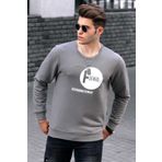 Madmext 4756 Gri Erkek Sweatshirt