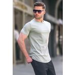 Madmext 4951 Çağla Yeşili Erkek T-shirt