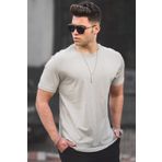 Madmext 4951 Taş Rengi Erkek T-Shirt