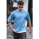 Madmext 4978 Mavi Erkek T-shirt