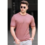 Madmext 5076 Kahverengi Erkek T-shirt