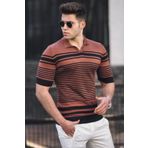 Madmext 5083 Kiremit Polo Yaka Erkek T-Shirt