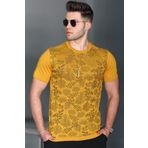 Madmext 5088 Hardal Erkek Tişört