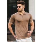 Madmext 5090 Bej Erkek Tişört