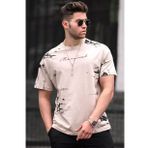Madmext 5207 Bej Erkek T-shirt