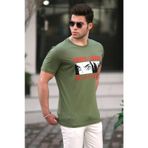 Madmext 5224 Haki Erkek Tişört