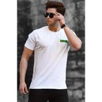 Madmext 5270 Beyaz Baskılı Erkek Tişört
