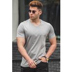 Madmext 5281 Gri Erkek T-shirt