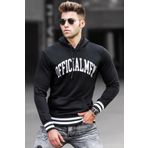 Madmext 5287 Siyah Kapüşonlu Erkek Sweatshirt