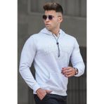 Madmext 5289 Karmelanj Kapüşonlu Erkek Sweatshirt