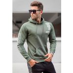 Madmext 5313 Haki Baskılı Erkek Sweatshirt
