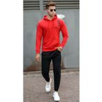 Madmext 5313 Kırmızı Baskılı Erkek Sweatshirt