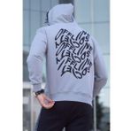 Madmext 5314 Boyalı Gri Erkek Sweatshirt