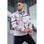 Madmext 5324 Bej Kapüşonlu Erkek Sweatshirt