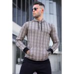 Madmext 5330 Camel Kapüşonlu Erkek Sweatshirt