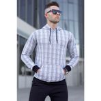 Madmext 5330 Gri Kapüşonlu Sweatshirt