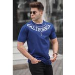 Madmext 5368 Baskılı Lacivert T-shirt