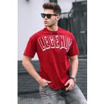 Madmext 5393 Baskılı Bordo Oversize T-shirt