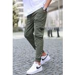 Madmext 5461 Haki Kargo Cep Erkek Jogger Pantolon