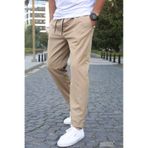 Madmext 5486 Basic Bej Erkek Jogger Pantolon