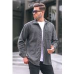Madmext 5580 Antrasit Regular Fit Oduncu Erkek Gömlek