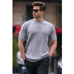 Madmext 5684 Gri Erkek T-shirt