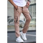Madmext 5791 Bej Kargo Cep Jogger Pantolon