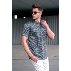 Madmext 5817 Erkek Polo Yaka Füme T-shirt