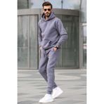 Madmext 5905 Füme Kapüşonlu Basic Erkek Eşofman Takımı